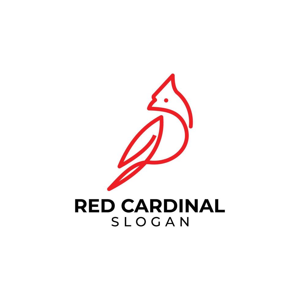 diseño de logotipo cardenal vector