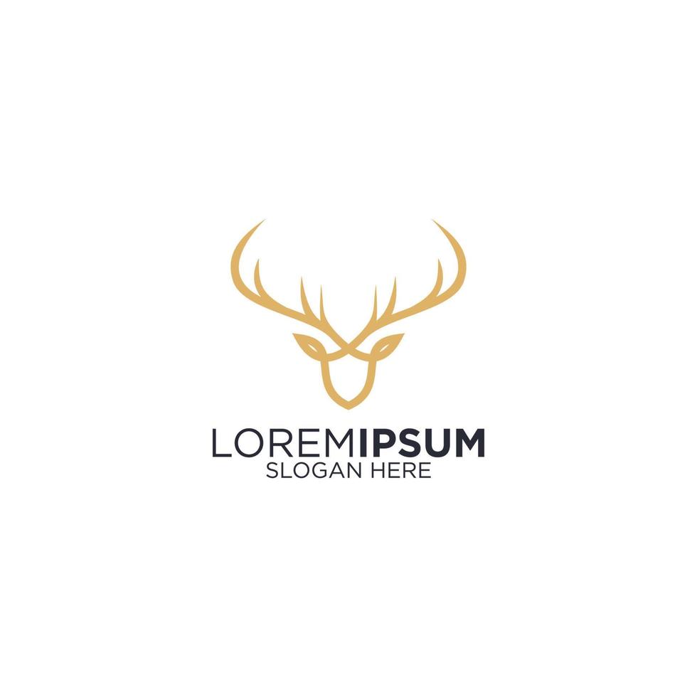 elk deer logo vector