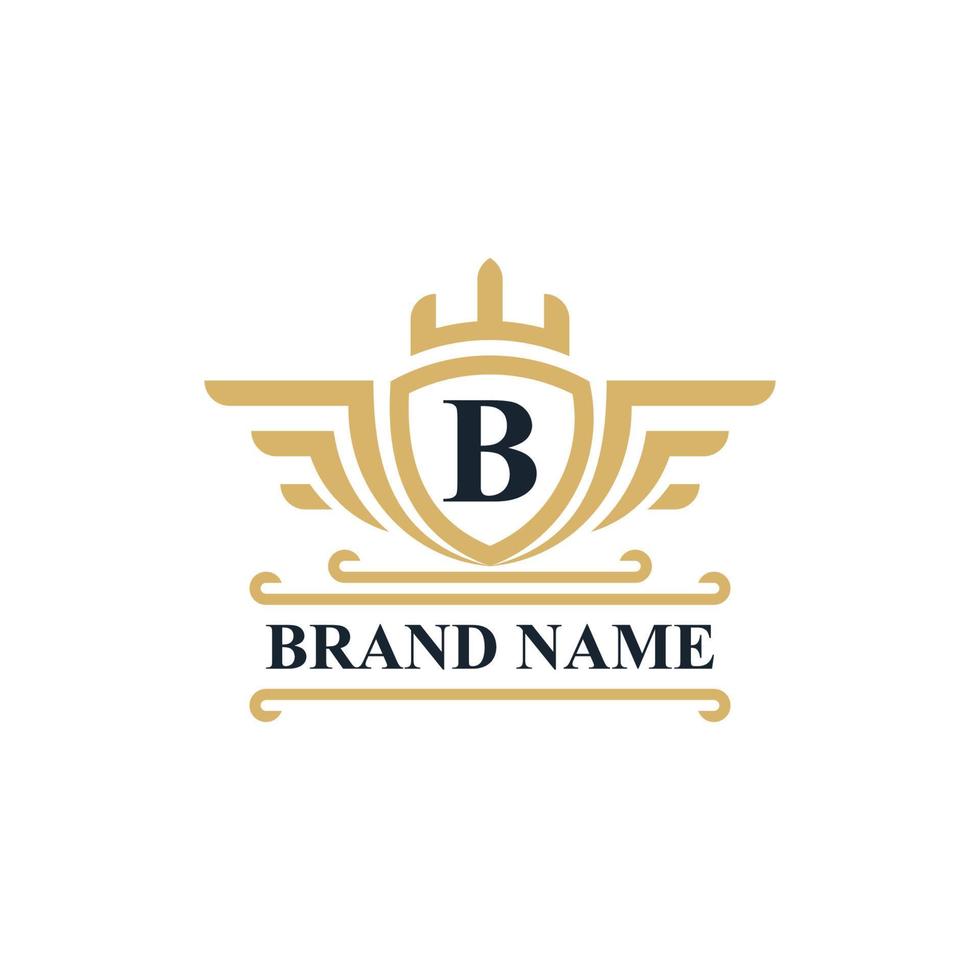 Luxury and elegant badge logo vector