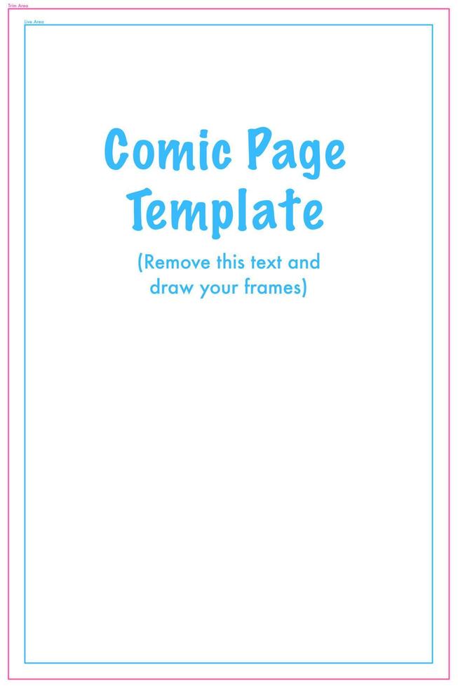 American comic book page template vector