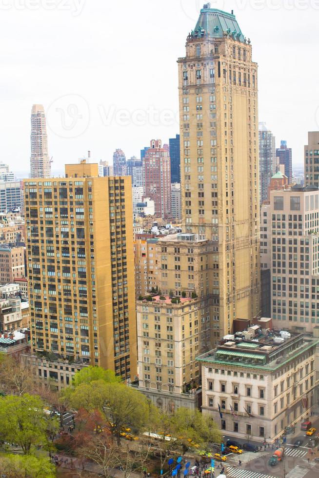 View of Central Park from the hotel window, Manhattan, New York photo