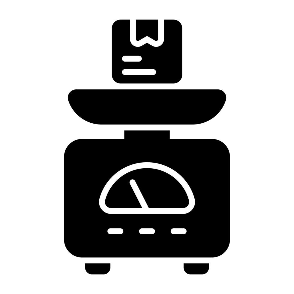 An amazing of weight scale, delivery weighing machine vector