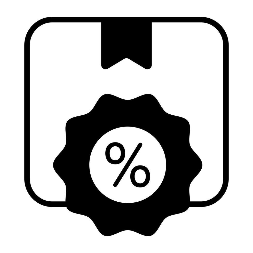 etiqueta de porcentaje con vector de paquete de entrega gratuita