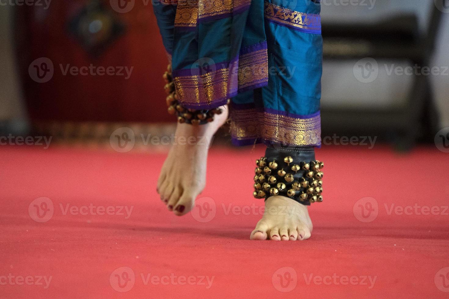 India traditional dance foot detail photo