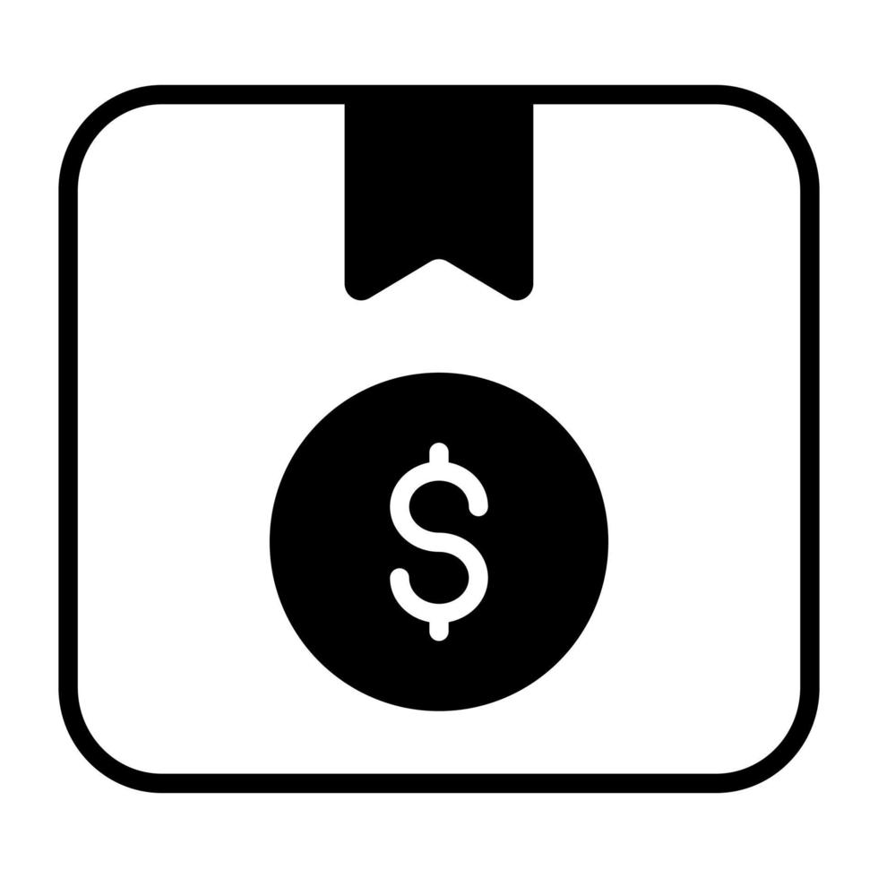 icono de vector de pago contra reembolso en estilo editable, diseño premium