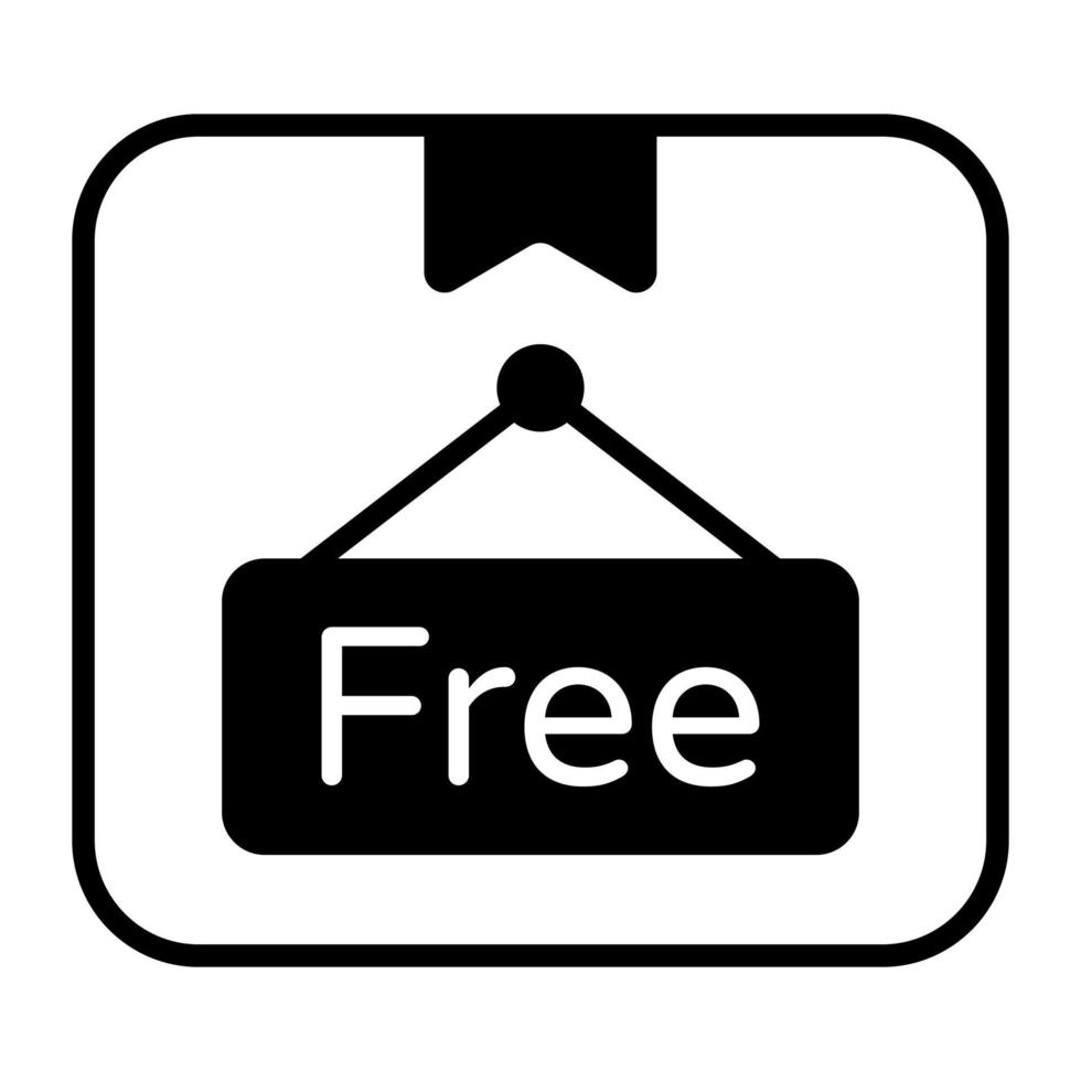 Free delivery vector in trendy style, modern icon for premium use