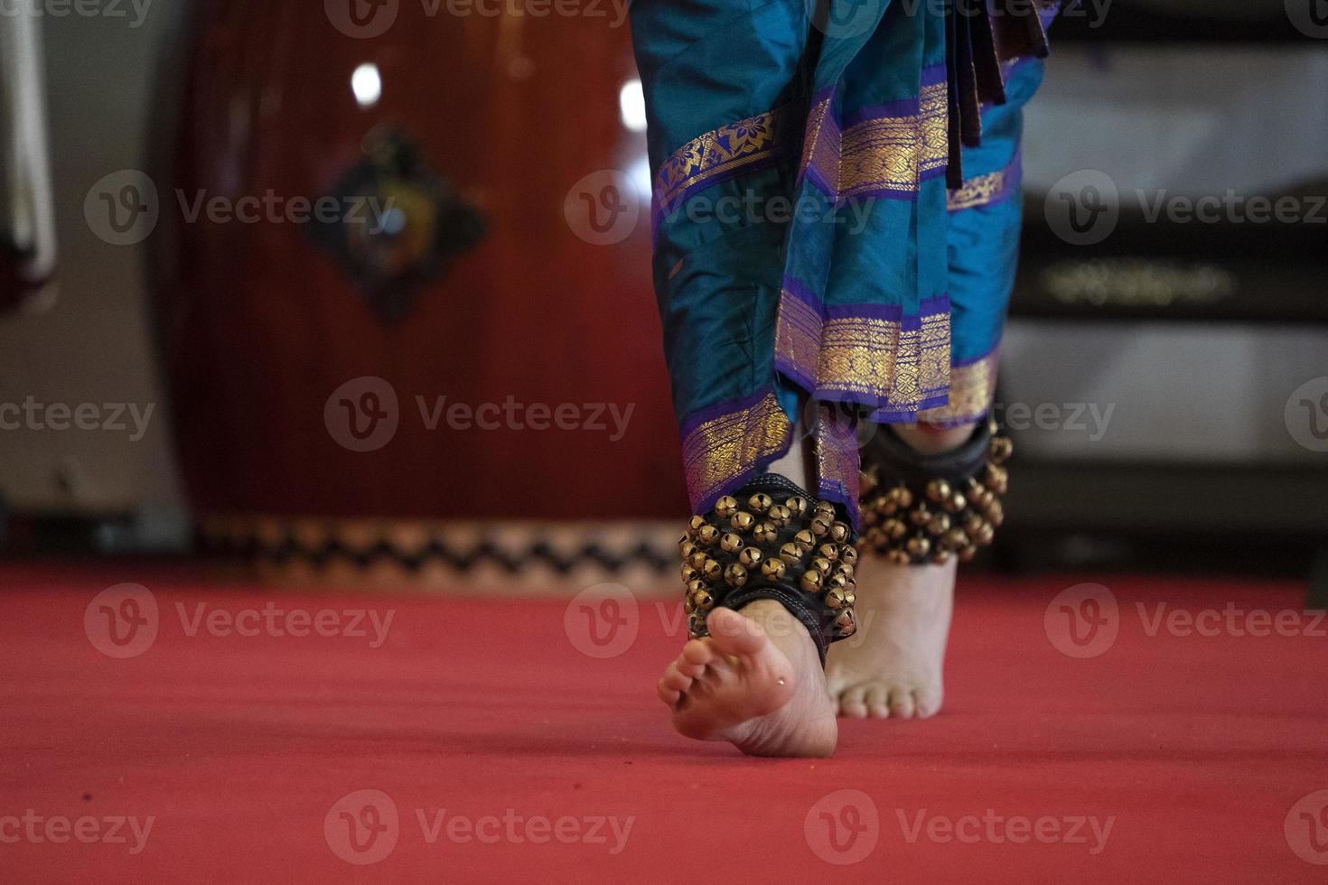 India traditional dance foot detail photo