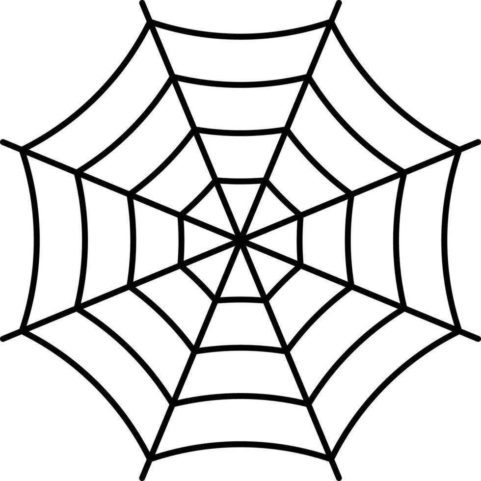 Spider Cob web Vector in Black Color