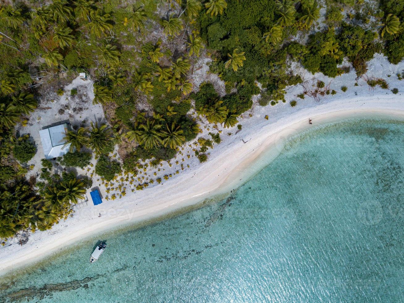 polinesia cook island laguna aitutaki paraíso tropical vista aérea foto