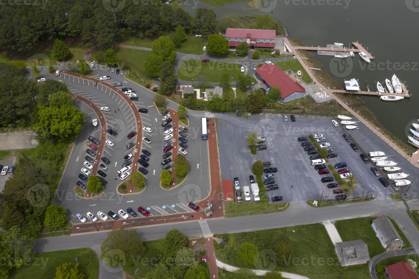 St. Michaels Maryland chespeake bay aerial view panorama photo