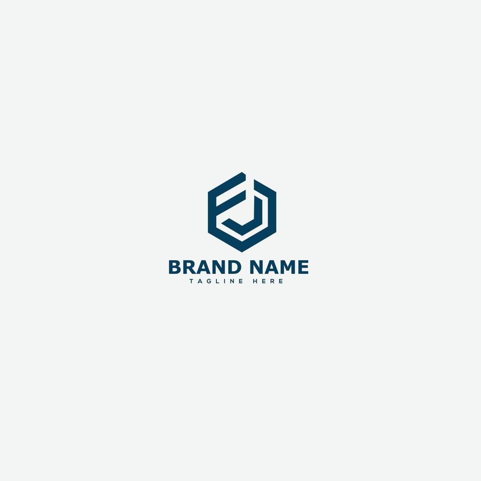 FJ logo Design Template Vector Graphic Branding Element.