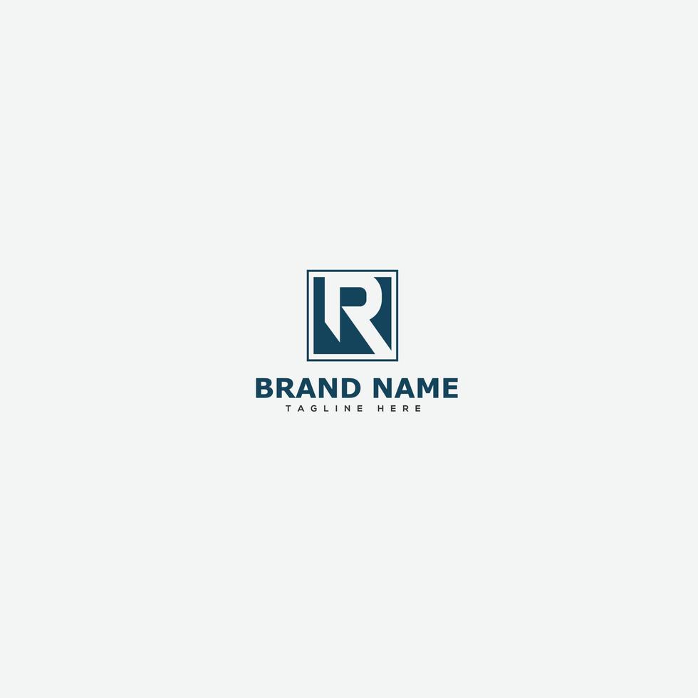 R logo design Template Vector Graphic Branding Element.