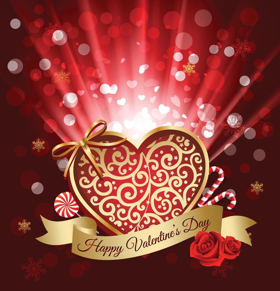 Valentine's Day posters are set. Vector illustration. 3D red, white, and pink hearts with space for text