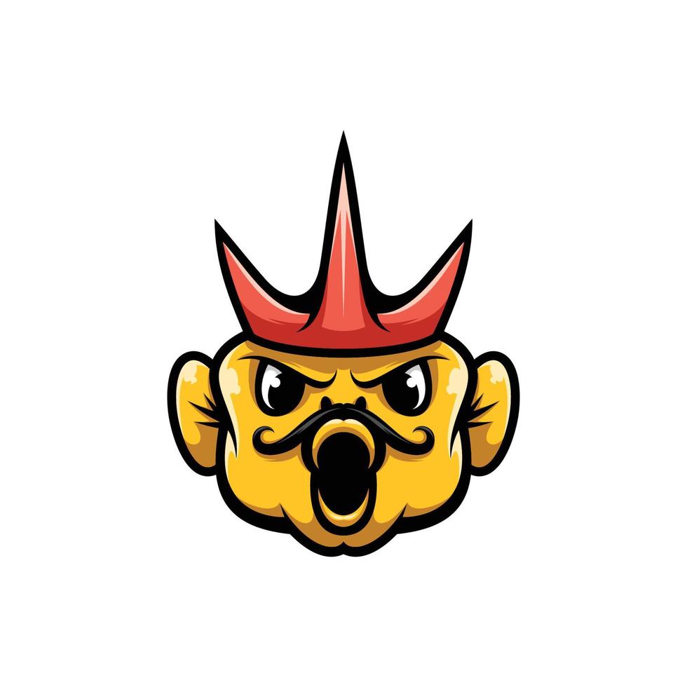 Fish Mascot Design vector