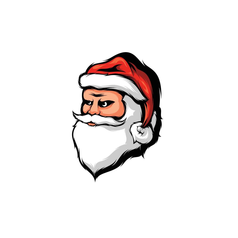 diseño de mascota de santa claus vector