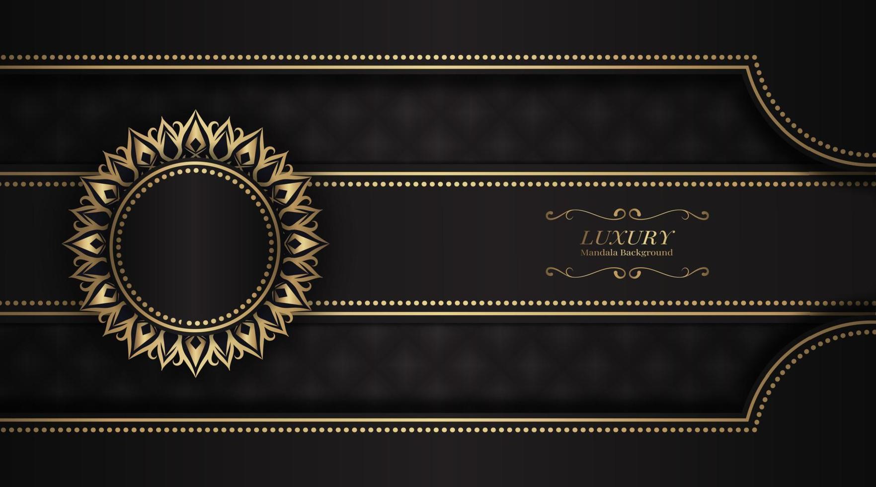 luxury background  with mandala ornament vector