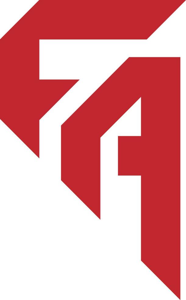 professional logo design FA vector