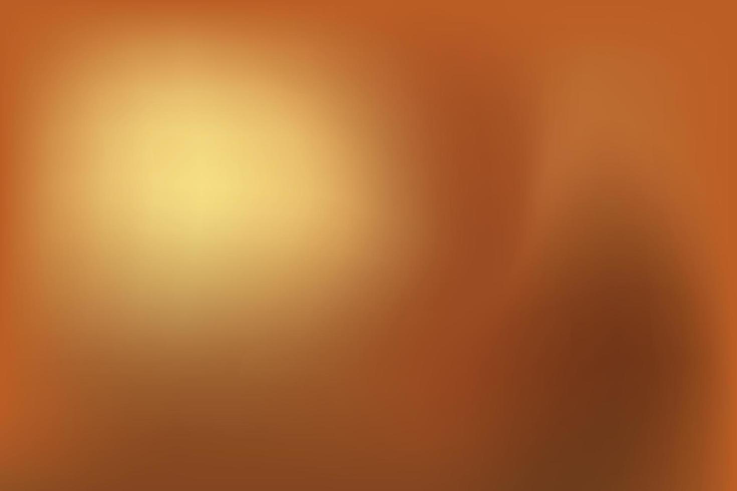 Gold abstract blurred gradient background. vector