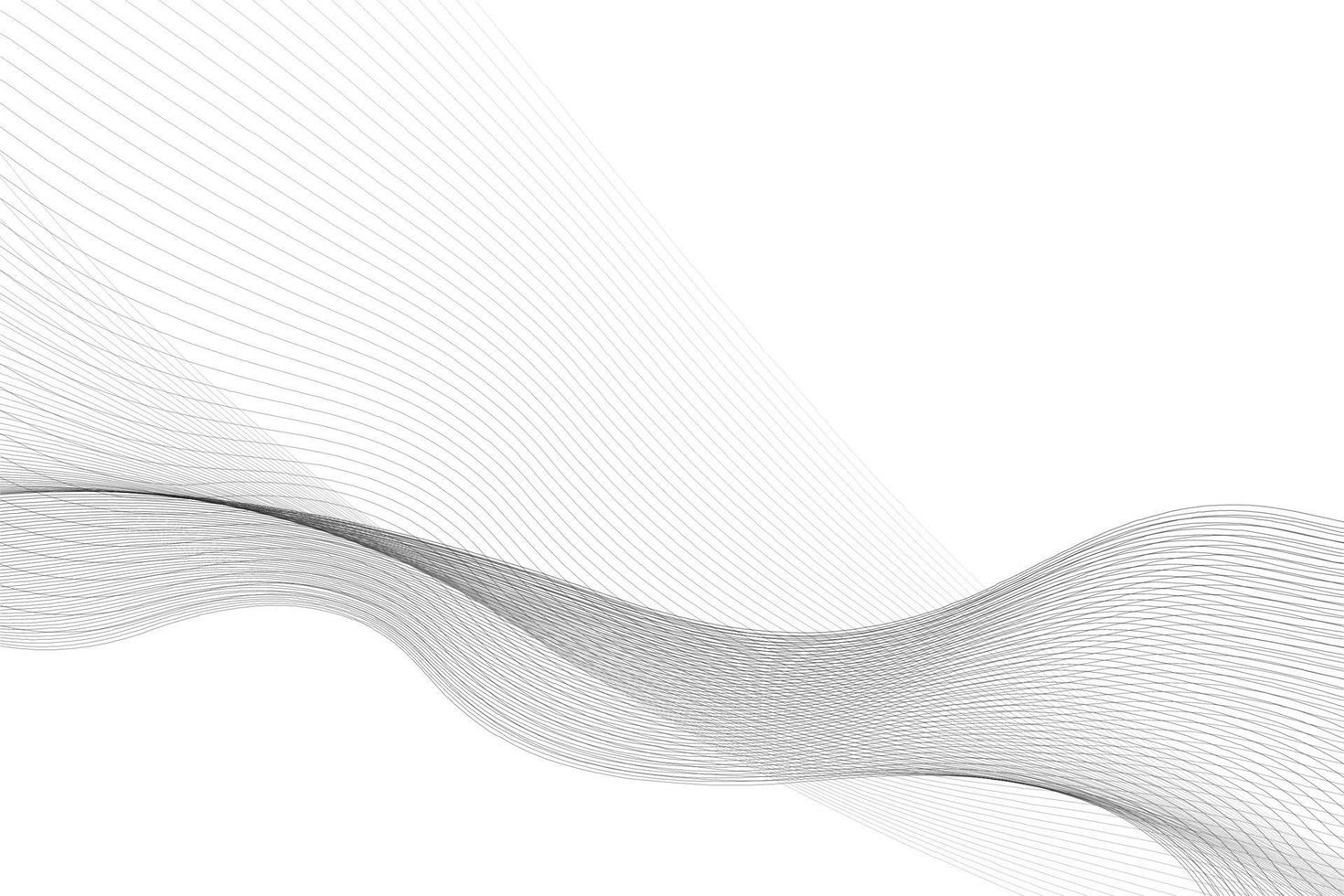 Abstract  white and gray color, modern design stripes background with wave element. Vector illustration.