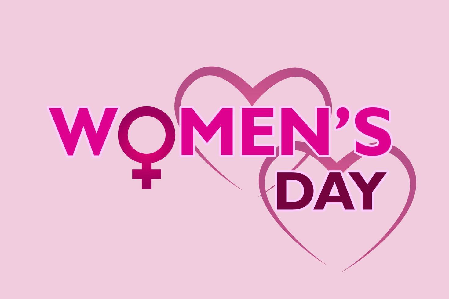 Women's day background template. Vector illustration.