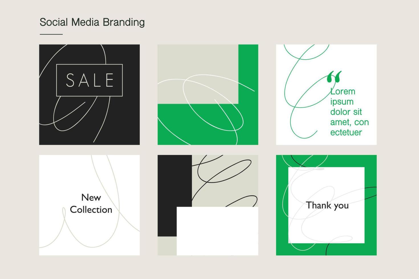 Hand painted abstract background. Social media template. vector