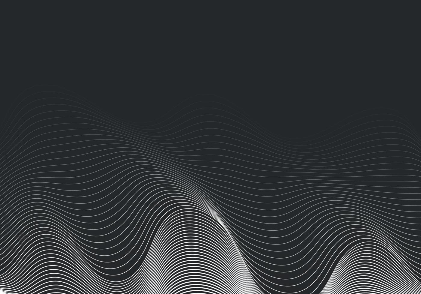 Black Background with parallel gray stripes and colour transition vector