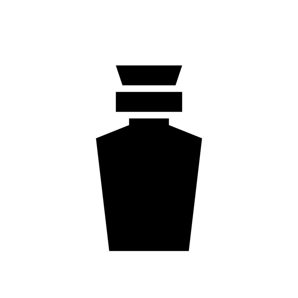 icono negro de potin o elixir. escriba icono poligonal. vector