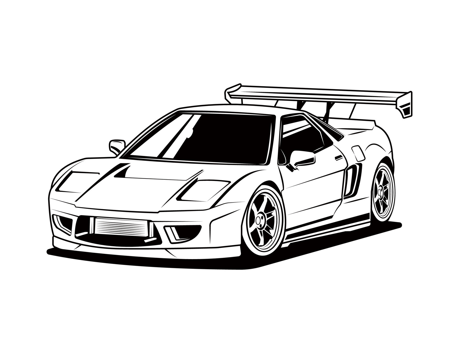 car modification design idea in vector illustration graphic for coloring  page 17710778 Vector Art at Vecteezy
