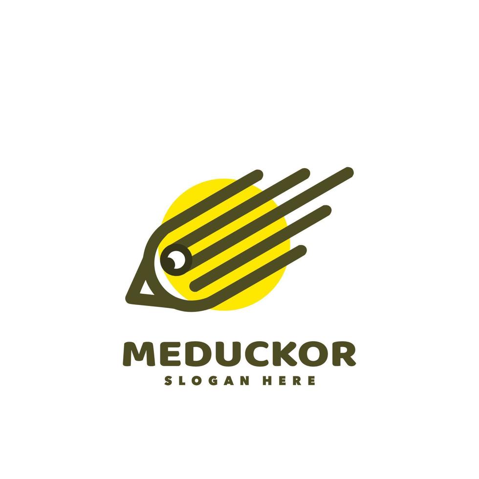 logotipo de pato meteorito vector