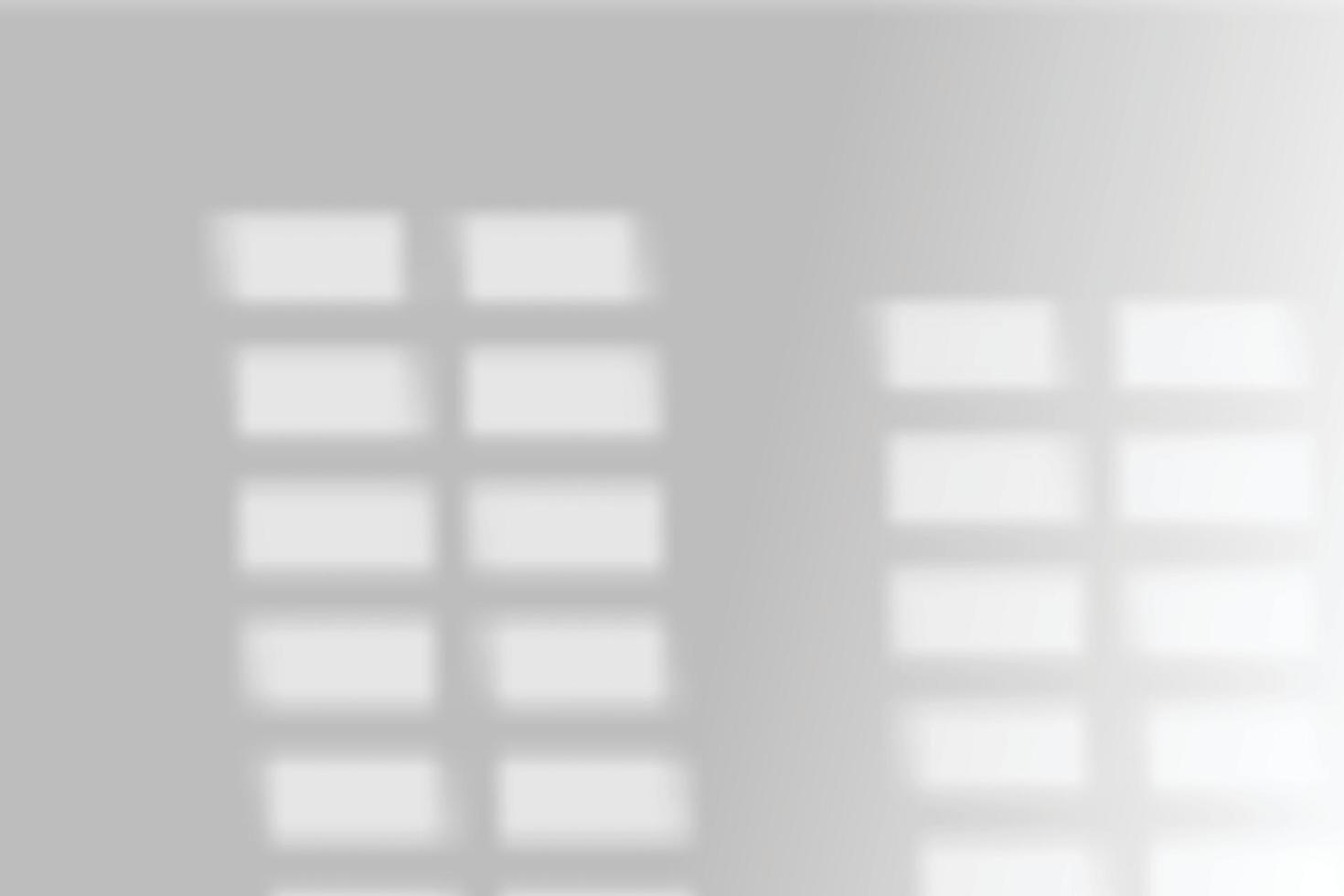Shadow overlay effect. Window natural shadow overlay effect on white texture background vector