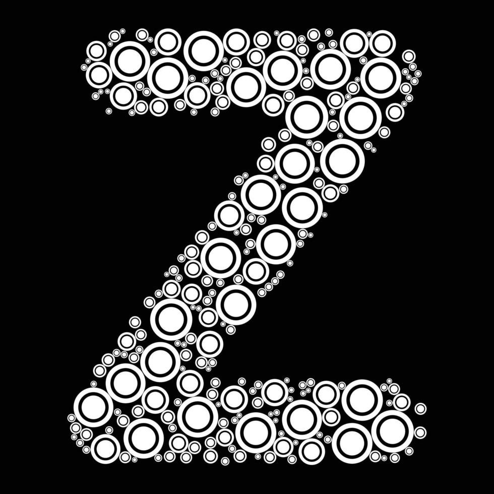 Alphabet letter z design vector