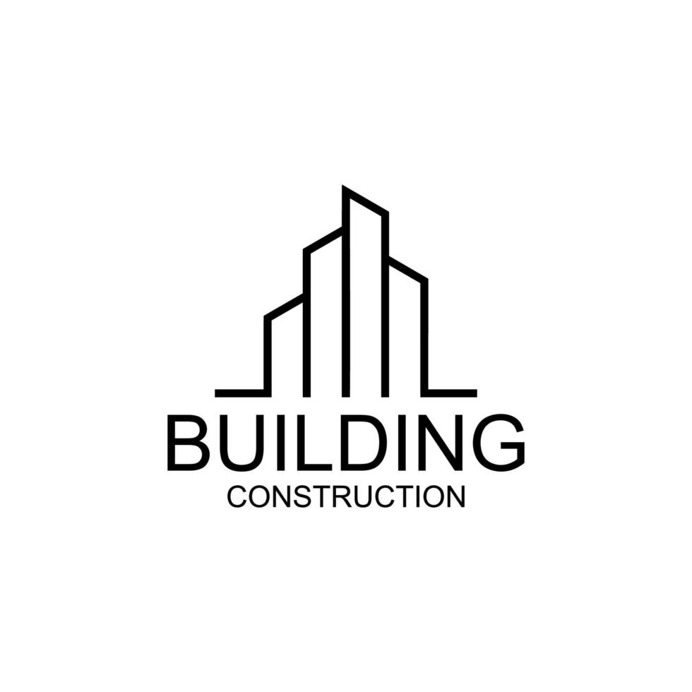 plantilla de diseño de vector de logotipo de construcción de edificio