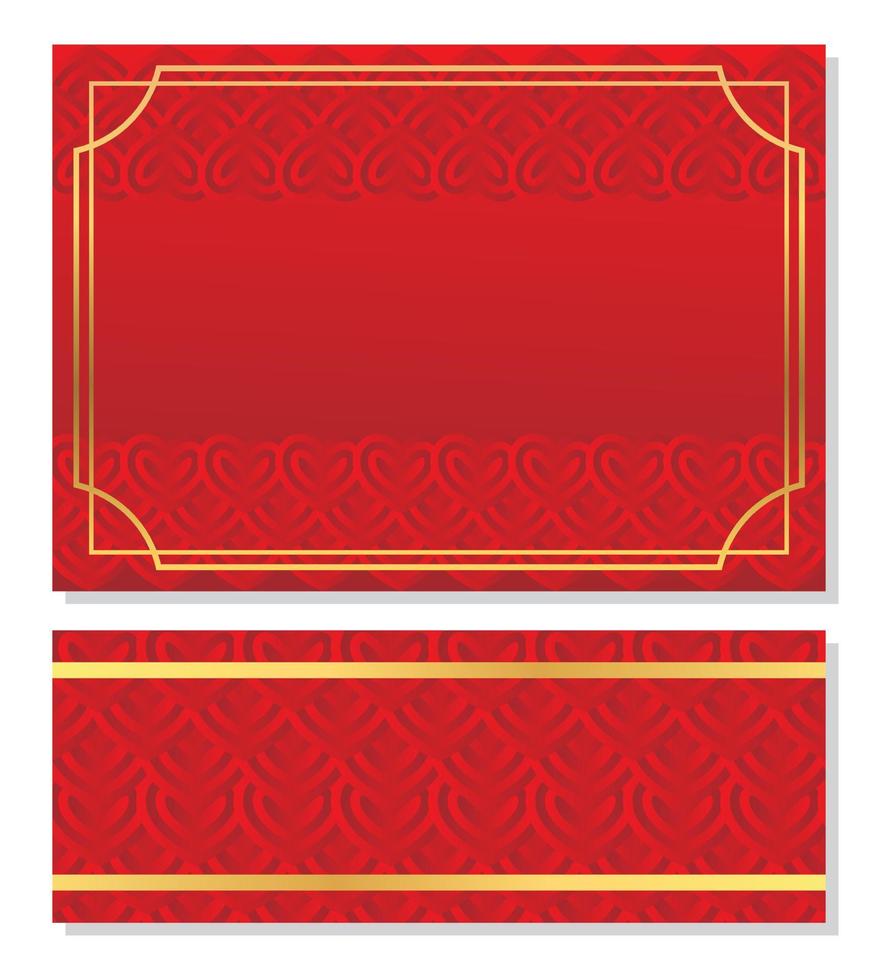 fondo rojo para el día de san valentín, banner de plantilla, tarjeta de felicitación, papel tapiz. vector