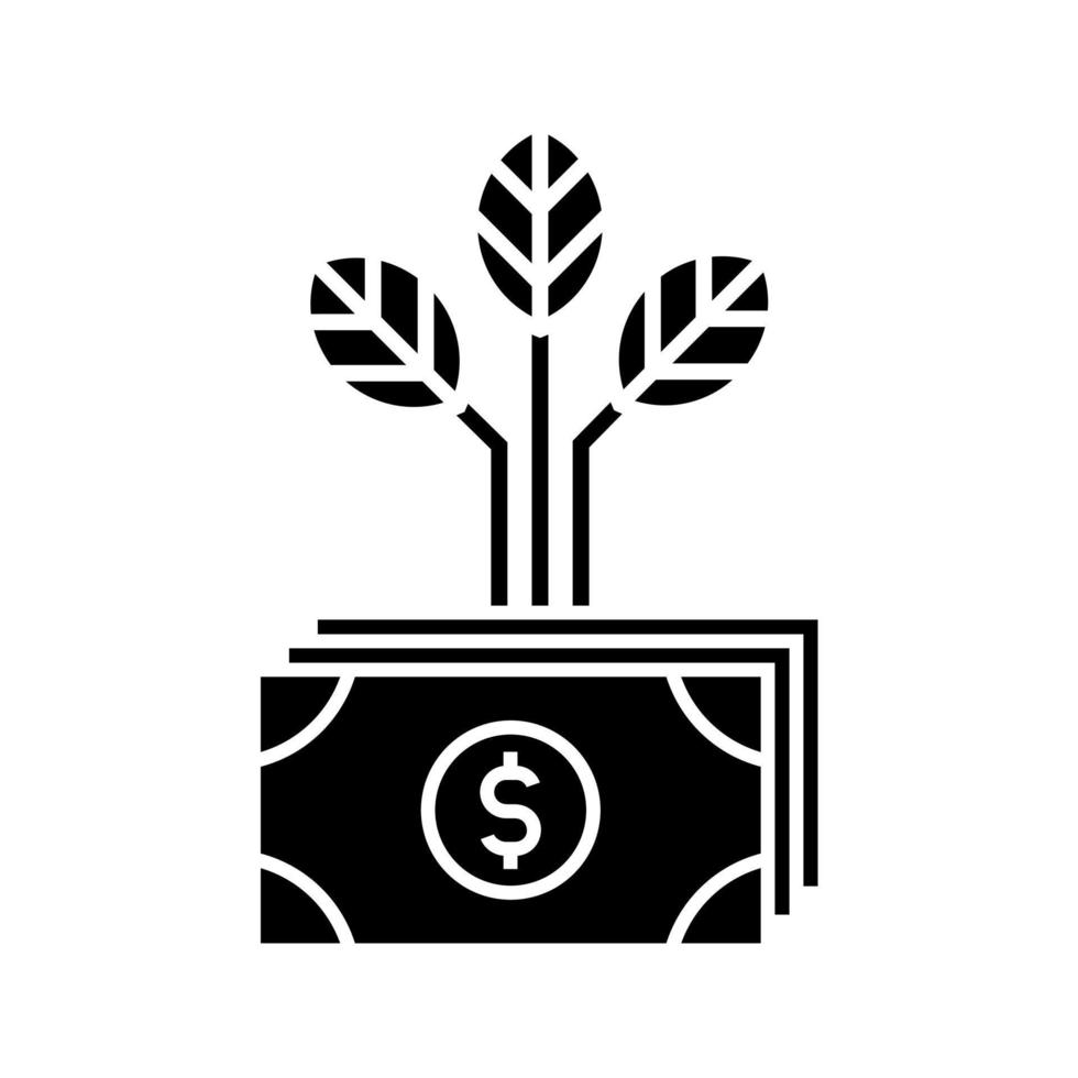 money growth icon vector