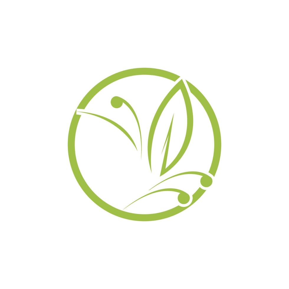 Tree leaf vector logo design, eco friendly concept