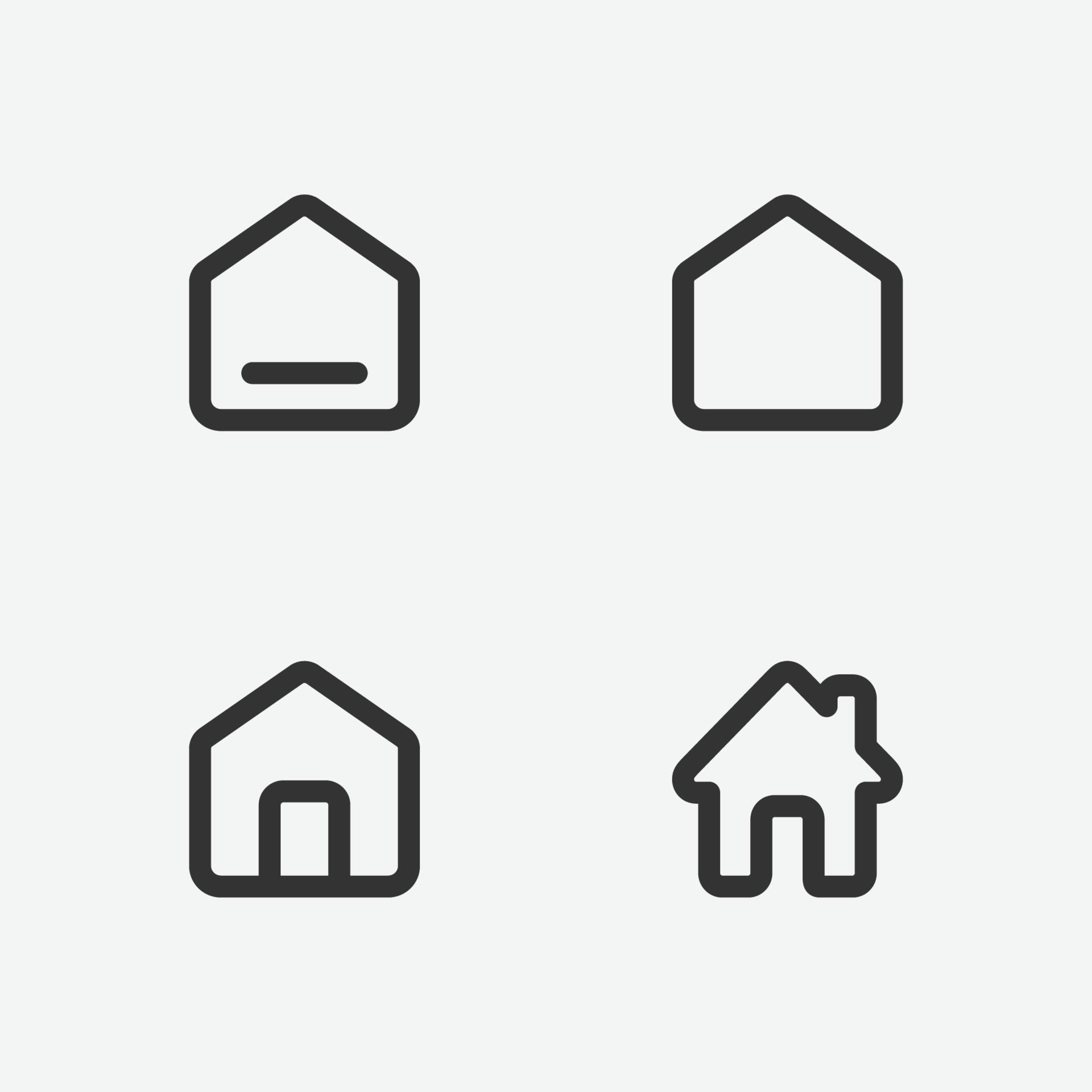 Set of home button vector icon. Black home page icon. Home button
