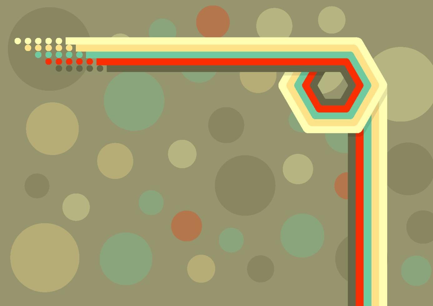 fondo retro simple con elemento de diseño a rayas en color. ilustración vectorial vector