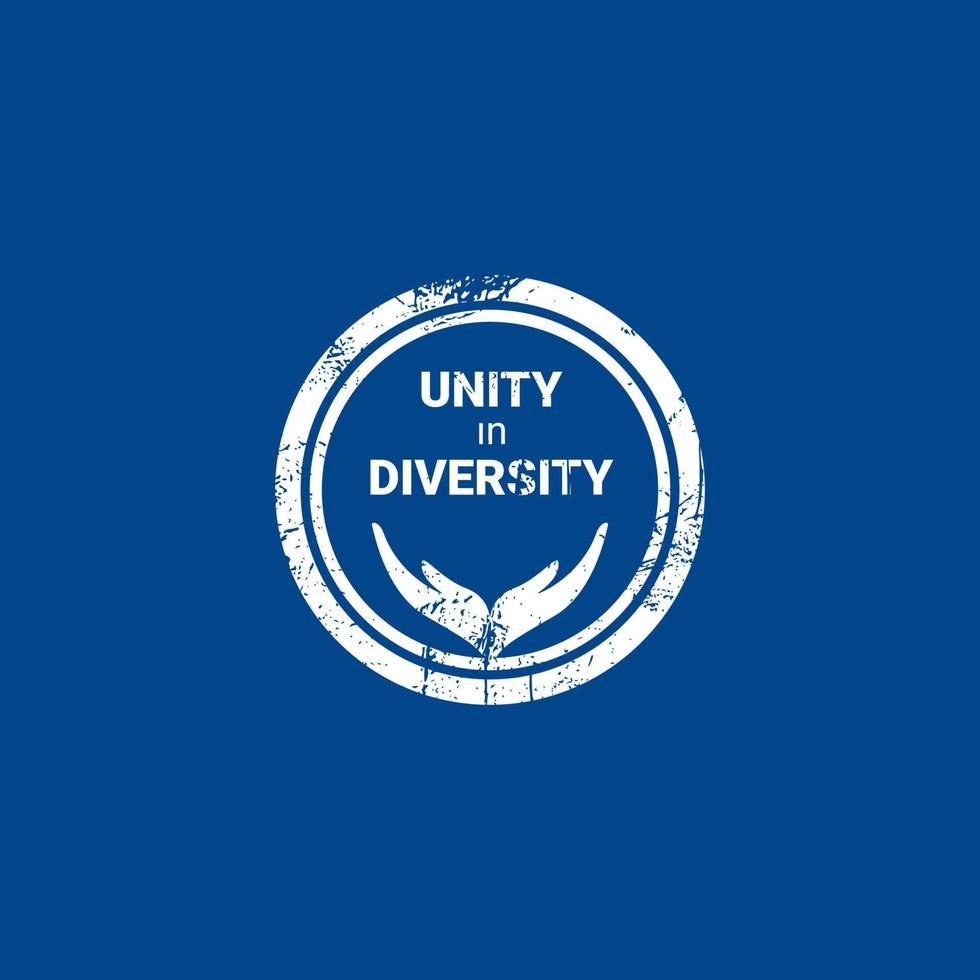 Unity in diversity logo circle vector