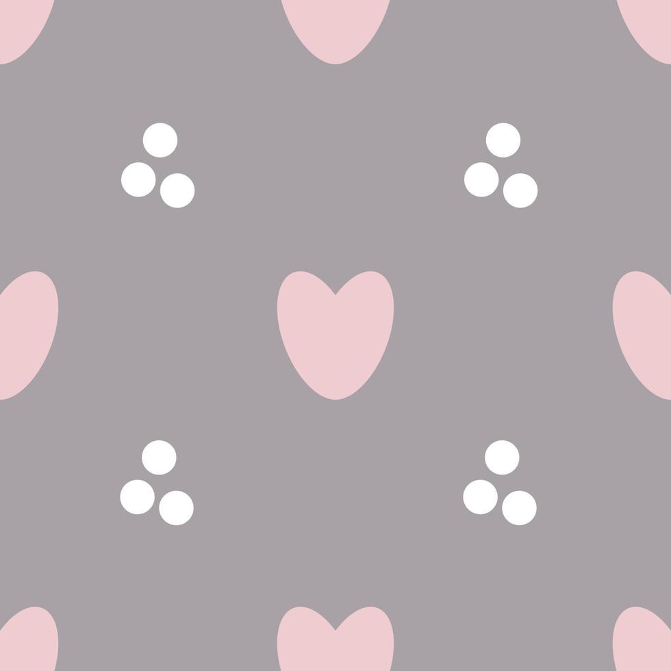 Valentines seamless patterns with hearts. Modern romantic design for paper, textile, cover, fabric, interior decor and other users. vector