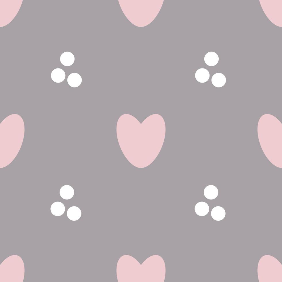 patrones sin fisuras de San Valentín con corazones. diseño romántico moderno para papel, textil, cubierta, tela, decoración de interiores y otros usuarios. vector