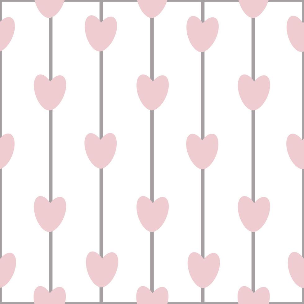 Gentle romantic seamless patterns with hearts. Modern romantic design for paper, textile, cover, fabric, interior decor and other users. vector