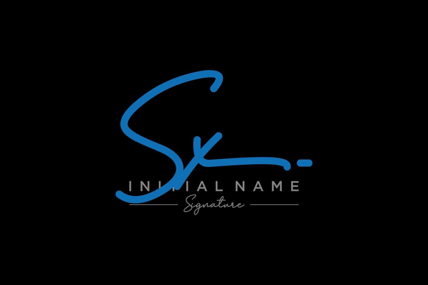 Initial SX signature logo template vector. Hand drawn Calligraphy lettering Vector illustration.