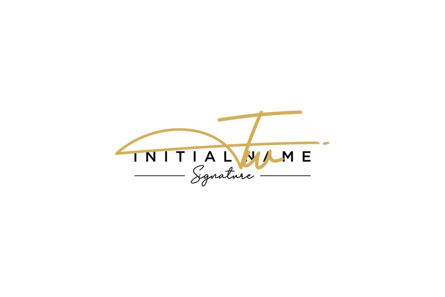 Initial TW signature logo template vector. Hand drawn Calligraphy lettering Vector illustration.