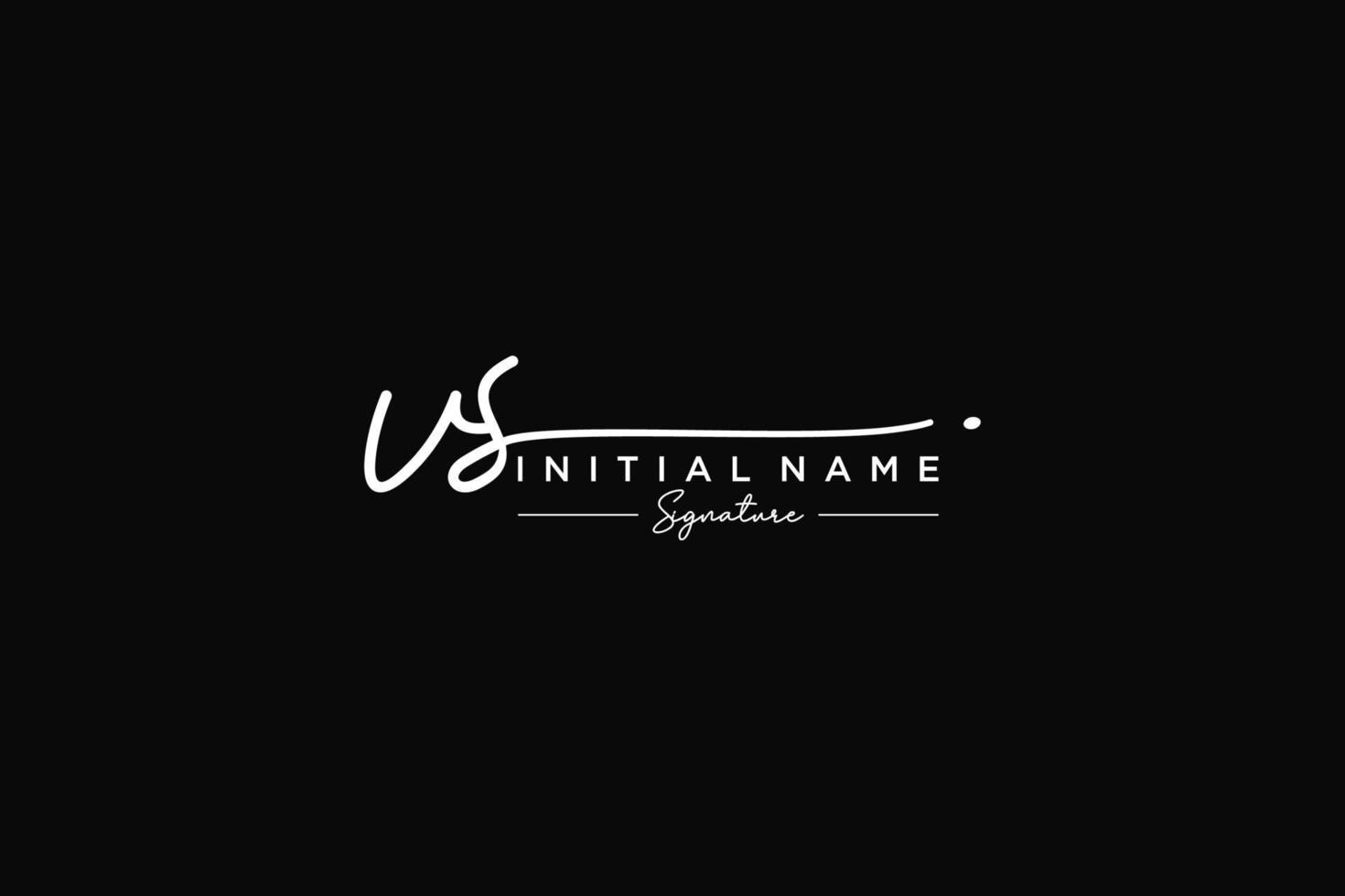 Initial VS signature logo template vector. Hand drawn Calligraphy ...