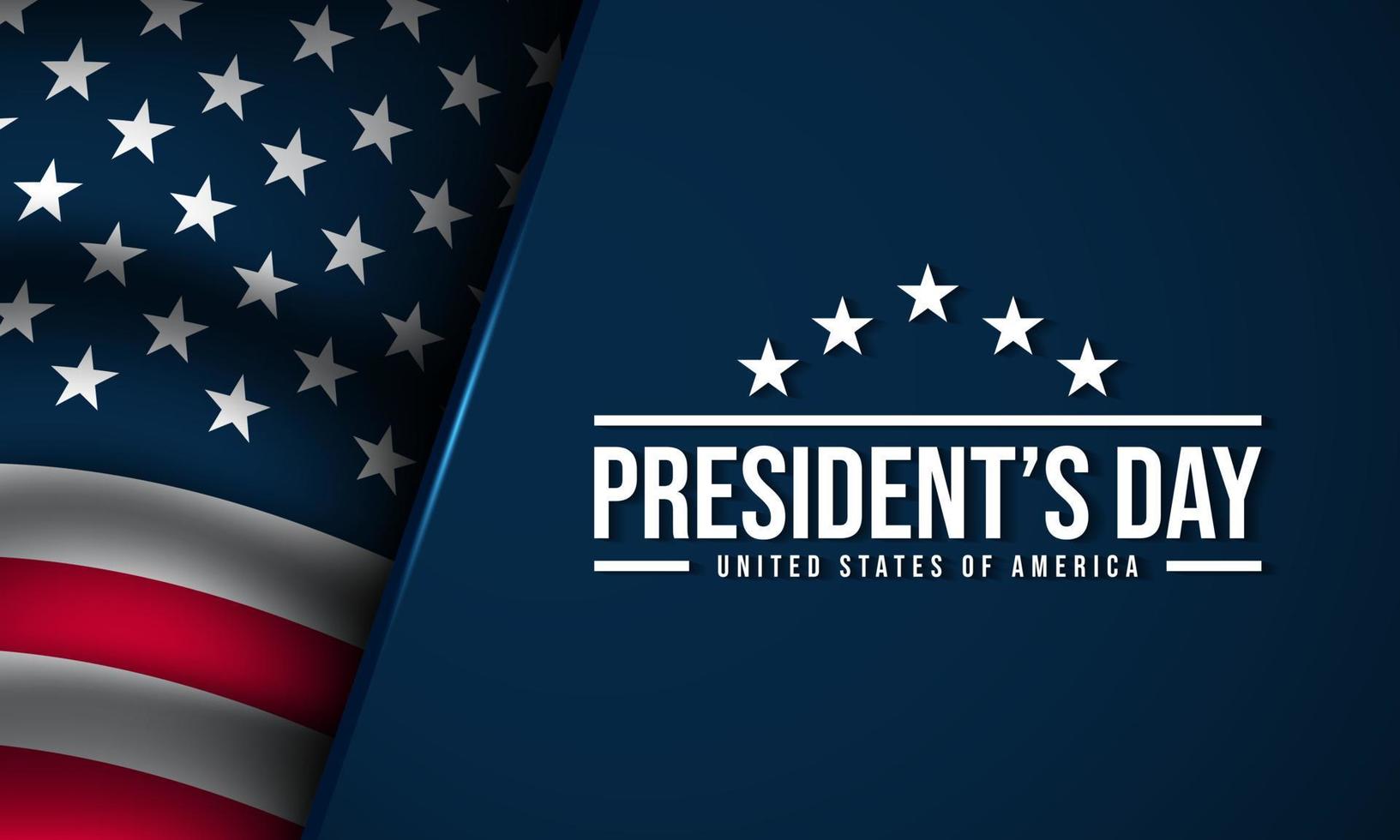 President's Day Background Design. vector