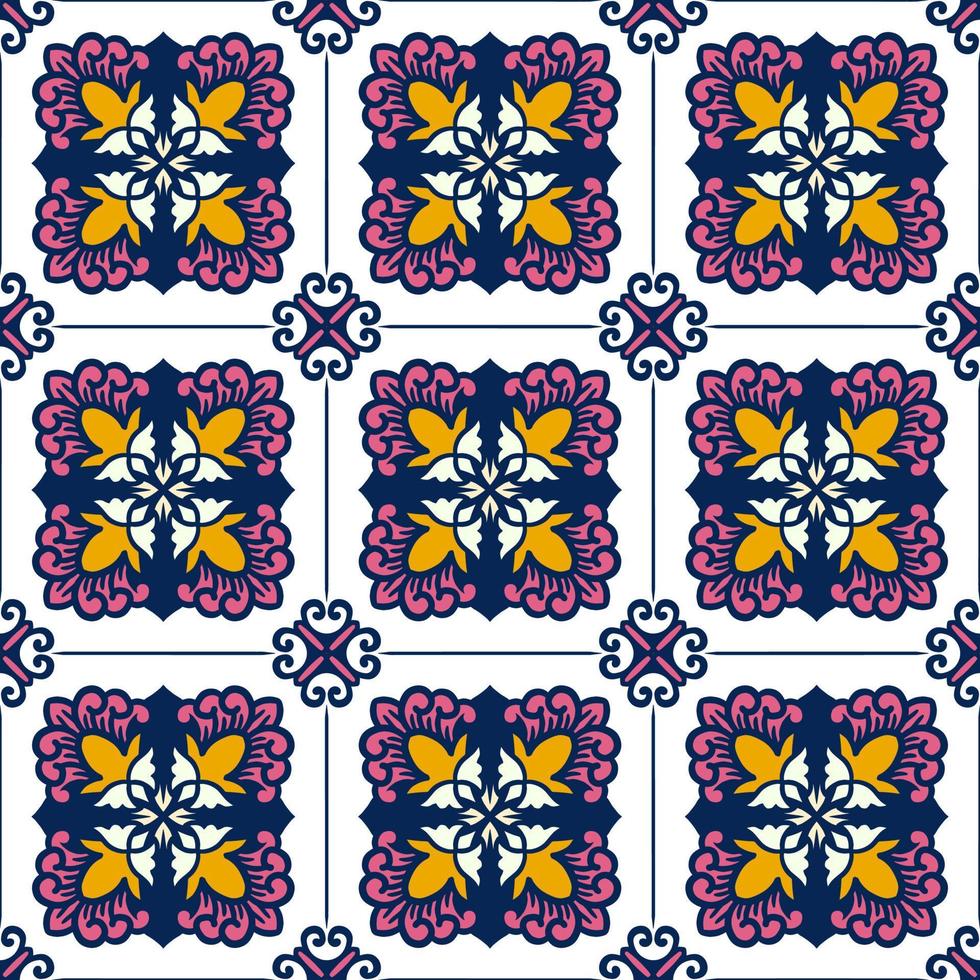 Seamless pattern decorative, flower pattern in vintage mandala style for tattoos, fabrics or decorations and more vector