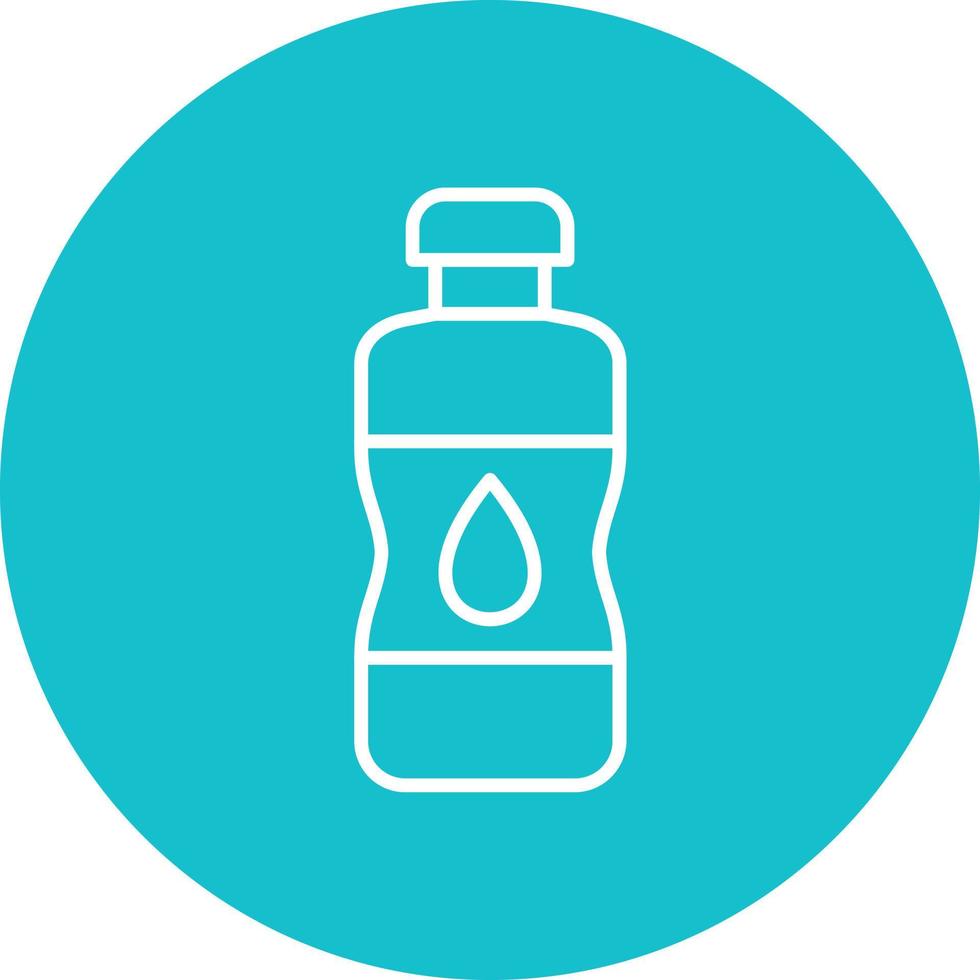 Liquid Dish Washer Line Circle Background Icon vector