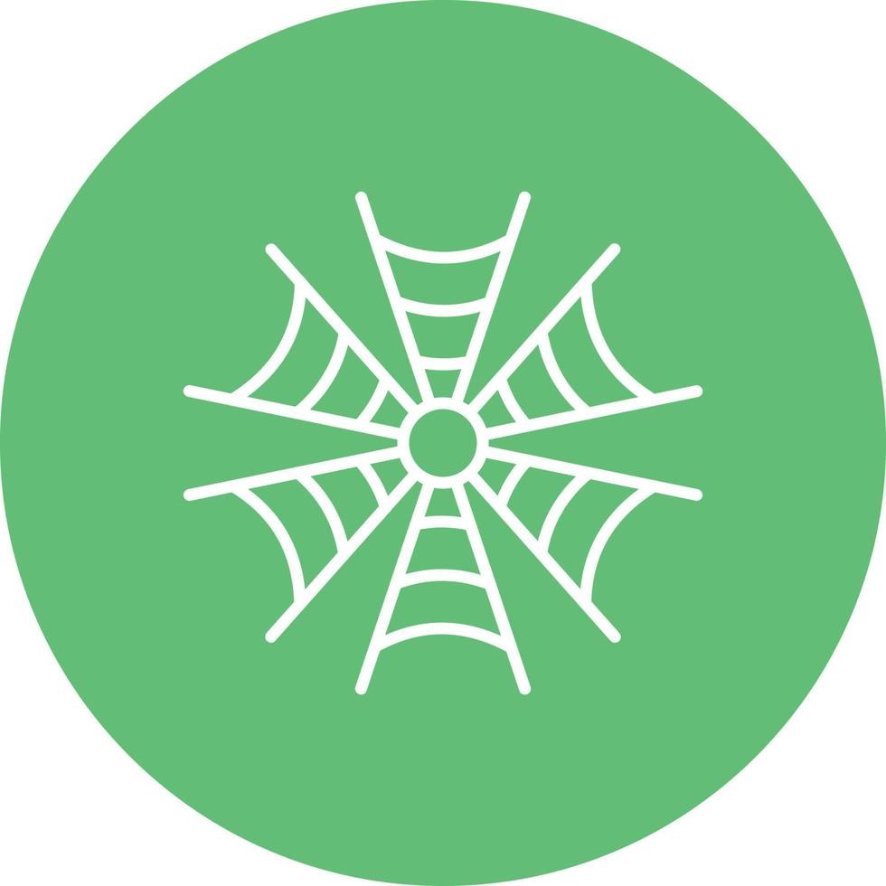 Spider Web Line Circle Background Icon vector