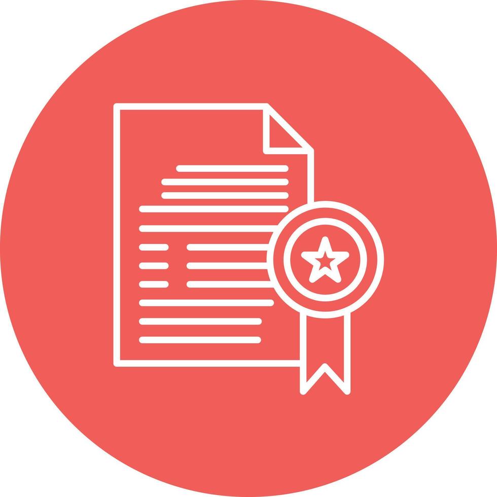 Patent Line Circle Background Icon vector