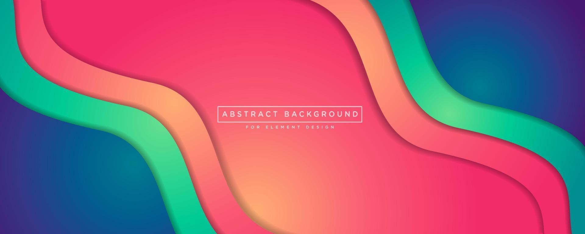 Abstract background vector with layer shape wave ornament concept